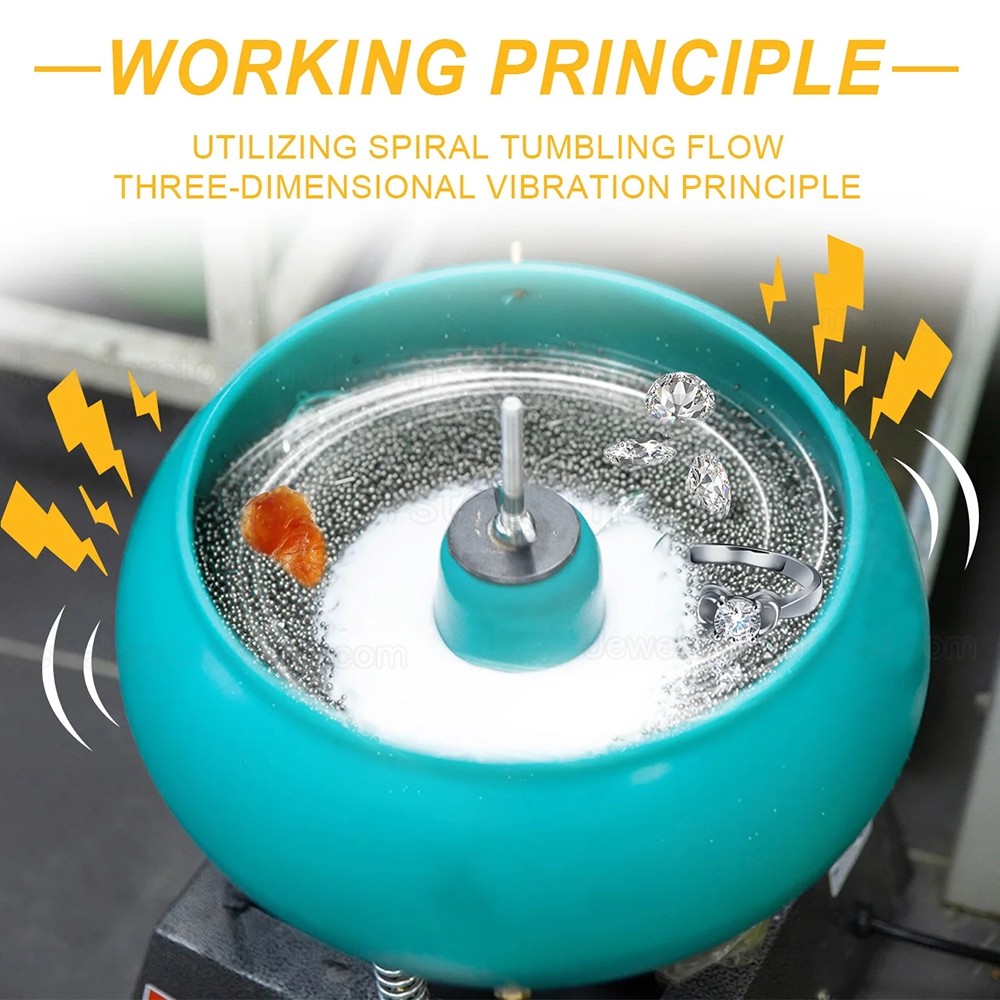 12L Large Jewelry Vibratory Polishing Machine for Metal, Jewelry and Pearl Finishing